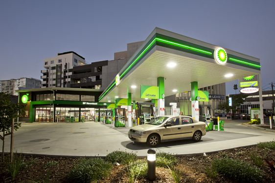 architectural photography bp service station large