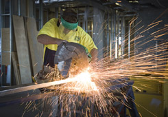 construction photographer brisbane cutting framework on site thumbnail