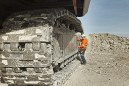mine photographer hitachi excavator maintenance large